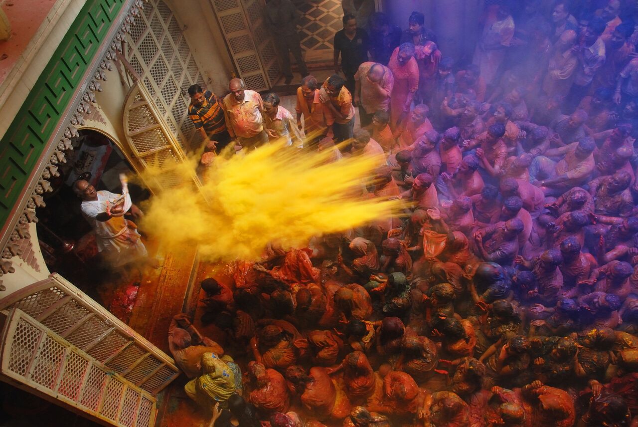 La Holi ou "fête des couleurs" en Inde. (Source : Explorateurvoyages)