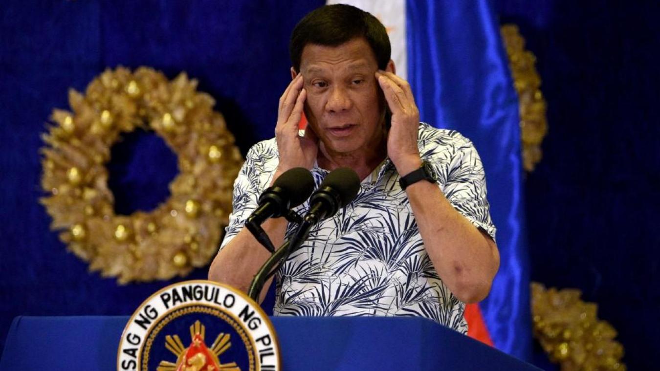 Le président philippin Rodrigo Duterte. (Source : La Voix du Nord)