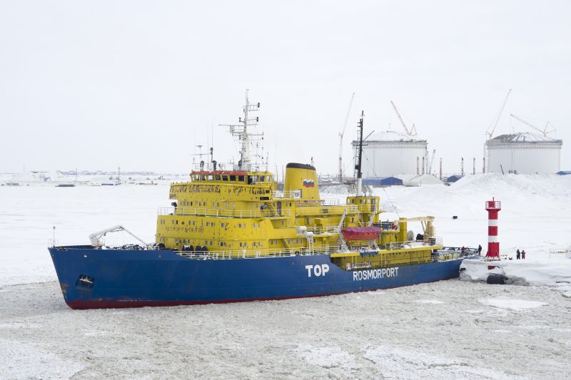 Sabetta est le nouveau port russe capable d’accueillir de grands méthaniers brise-glaces. (Source : Wikimedia Commons)
