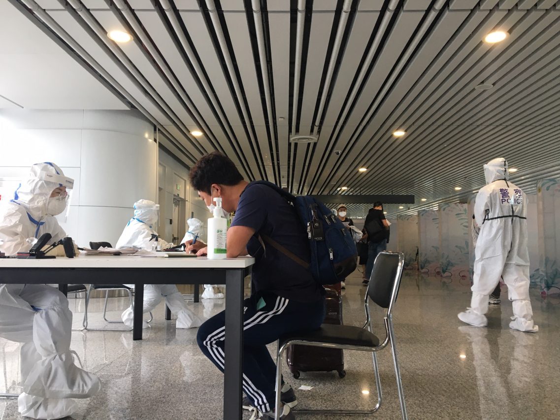 L'accueil dans l'aéroport de Xi'an. (Copyright : Stéphane Lagarde)