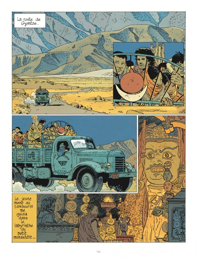 Au Tibet dans "Celui qui mène les fleuves à la mer" par Cosey, éditions Le Lombard. (Crédit : Le Lombard)