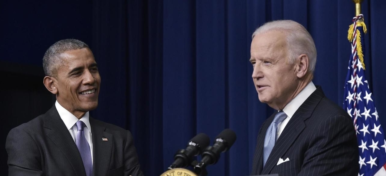 L'ancien président américain Barack Obama venu soutenir la candidature de Joe Biden lors de la campagne présidentielle en avril 2020. (Source : France 24)