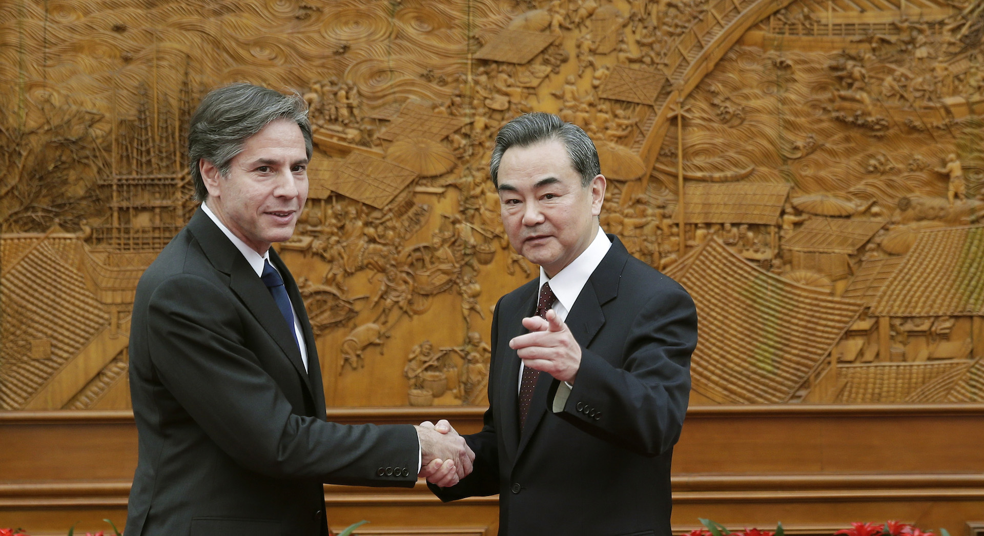 En 2015, le ministre chinois des Affaires étrangères Wang Yi avait reçu à Pékin Anthony Blinken, alors adjoint au secrétaire d'État américain de l'administration Obama. (Source : CGTN)