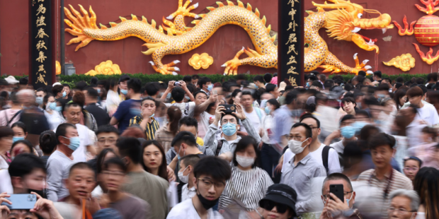 Au Temple de Confucius à Nankin, durant la "semaine en or" du 1er mai 2021. (Source : Chinese Herald)