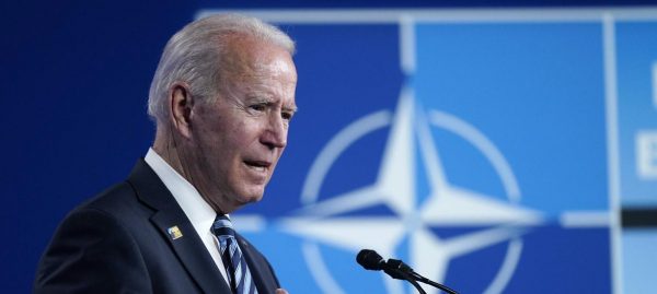 Le président américain Joe Biden lors du sommet de l'OtAN à Bruxelles, le 14 juin 2021. (Source : Euronews)