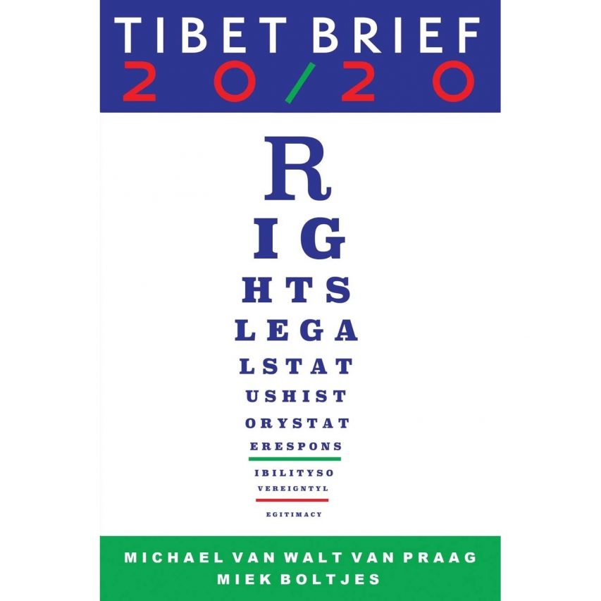 Couverture du livre "Tibet Brief 20/20" par Michael van Walt van Praag et Miek Boltjes, paru en 2020 aux éditions Outskirts Press.