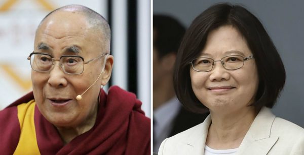 Le dalaï-lama et la président taïwanaise Tsai Ing-wen. (Source : Straits Times)