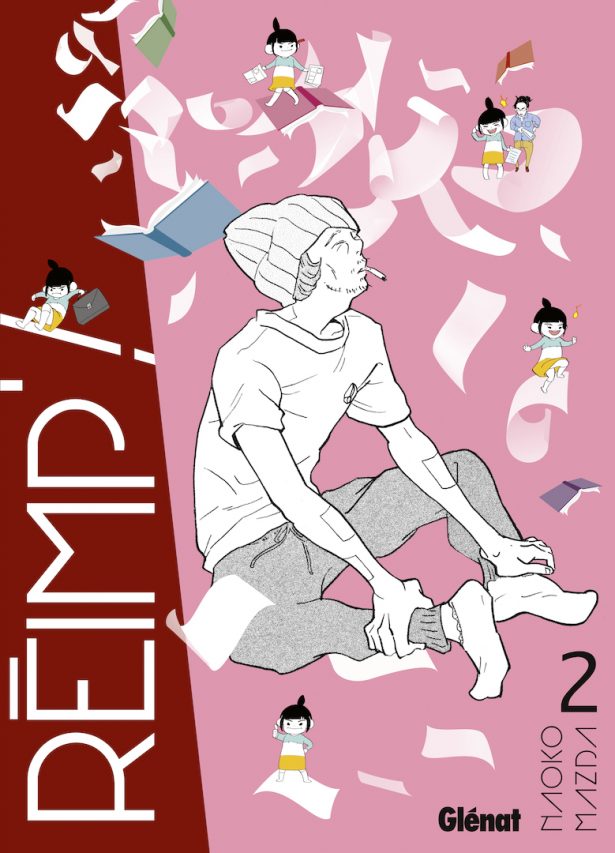Couverture de la bande dessinée "Réimp’ !", tome 2, scénario et dessin Naoko Mazda, Glénat Manga. (Copyright : Glénat)