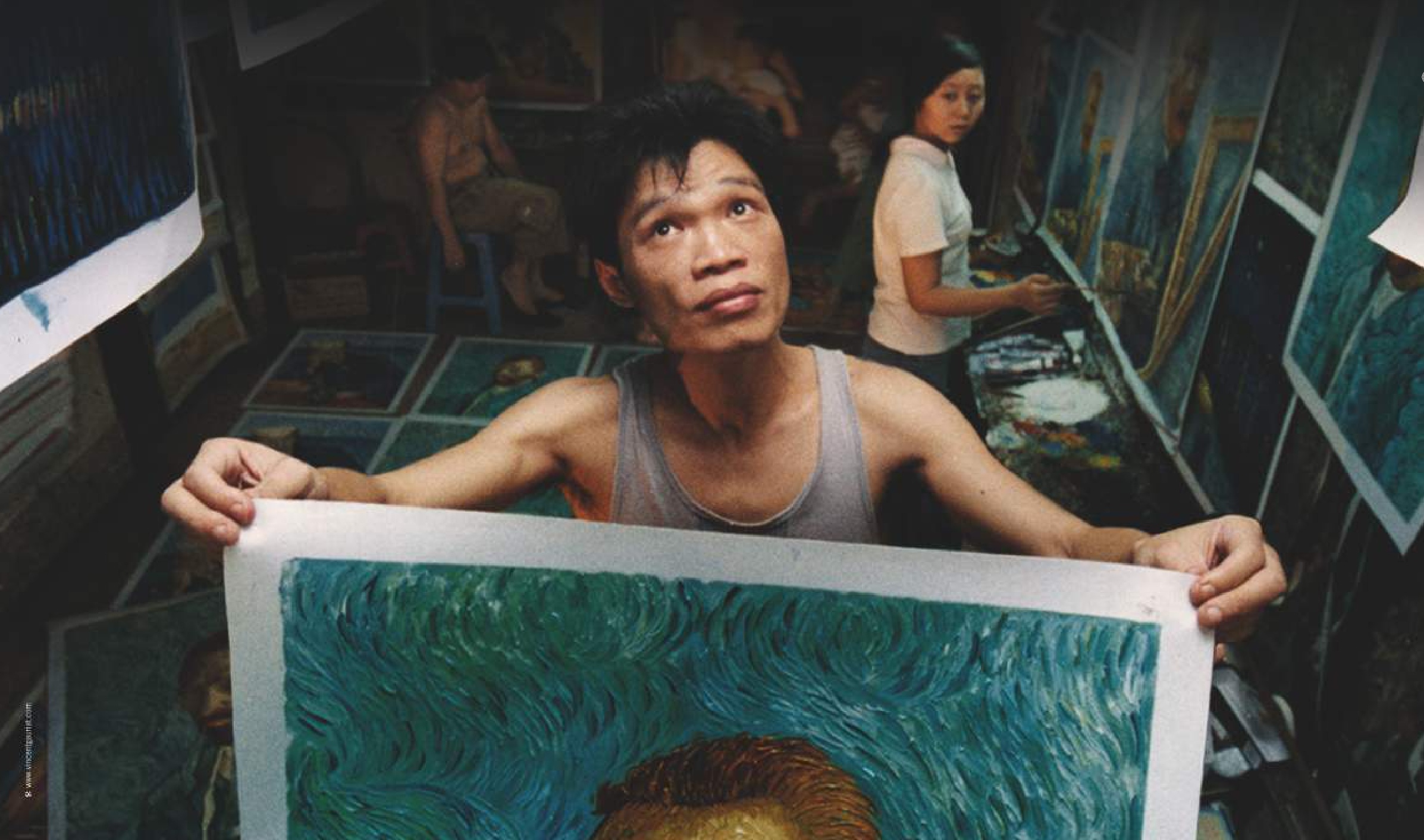 Scène du documentaire "Copyright Van Gogh" de Yu Haibo et Yu Tianqi Kiki. (Source : ASC Distribution)