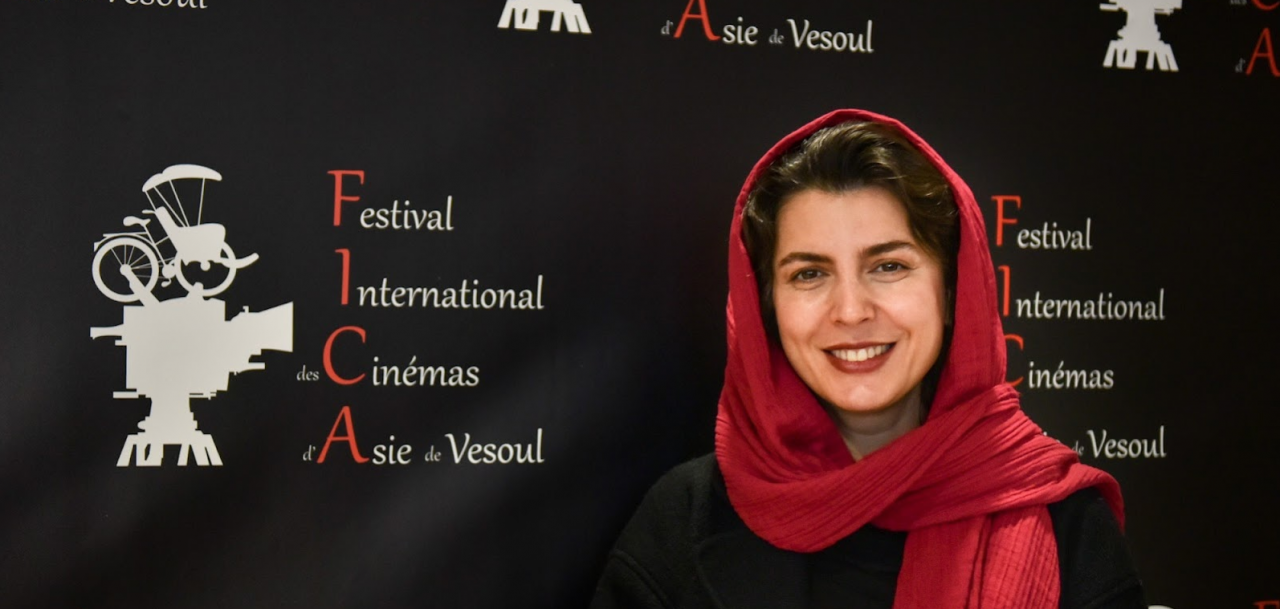 L'actrice iranienne Leila Hatami, lauréate du Cyclo d'or d'honneur pour l'ensemble de sa carrière au 28ème Festival international des cinémas d'Asie (FICA) de Vesoul, le 8 février 2022. (Copyright : Jean-François Maillot)