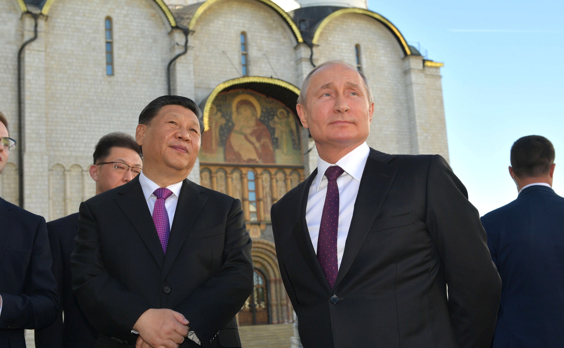 Le président chinois Xi Jinping et son homologue russe Vladimir Poutine, le 5 juin 2019. (Source : Wikimedia Commons)
