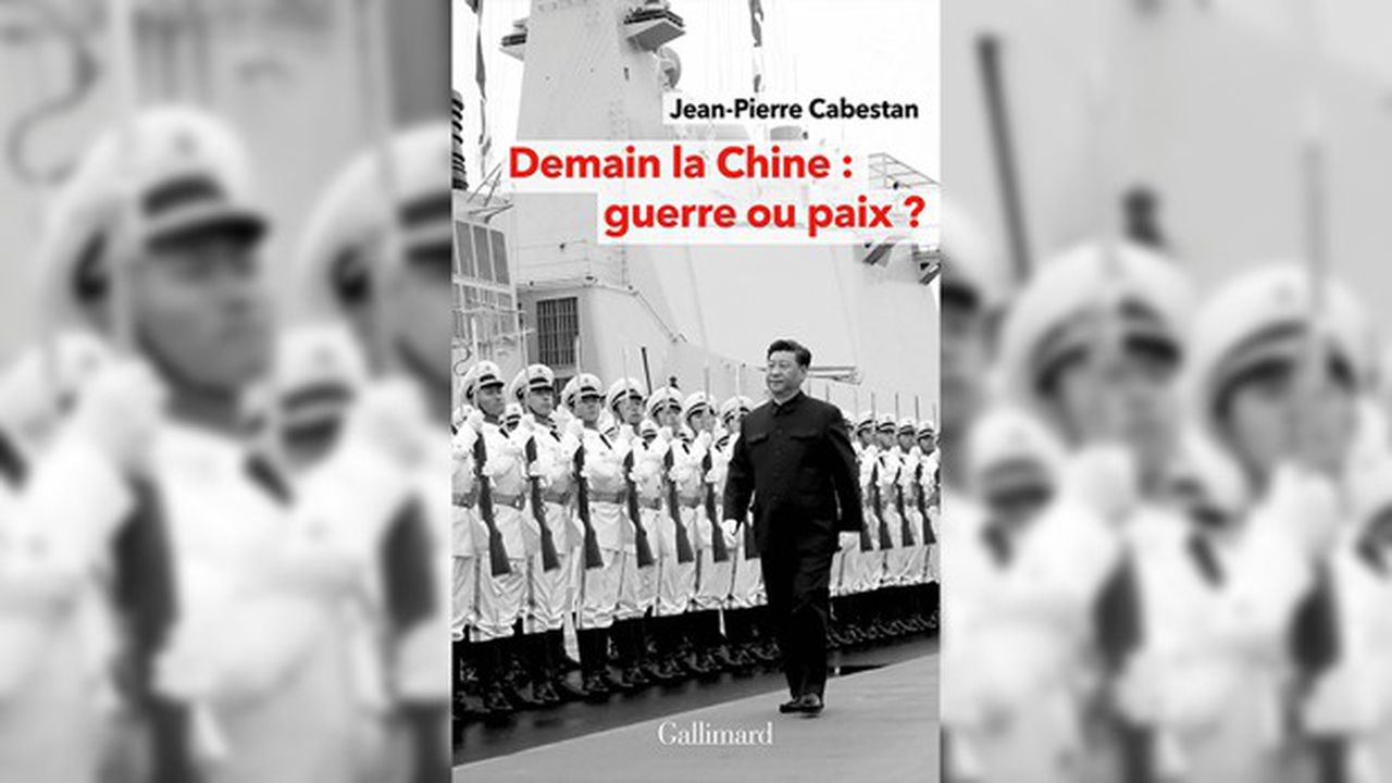 Couverture du livre "Demain la Chine : guerre ou paix ?" de Jean-Pierre Cabestan, Gallimard. (Source : Les Échos)
