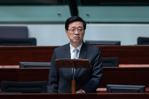 Seul candidat, John Lee a été élu nouveau chef de l'exécutif de Hong Kong, le 8 mai 2022. (The Pillar)