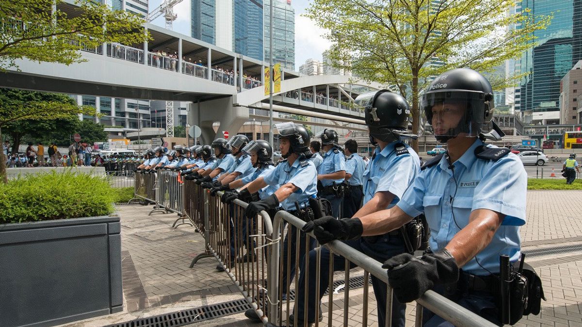 Le nouveau visage de la police à Hong Kong. (Source : VOI)