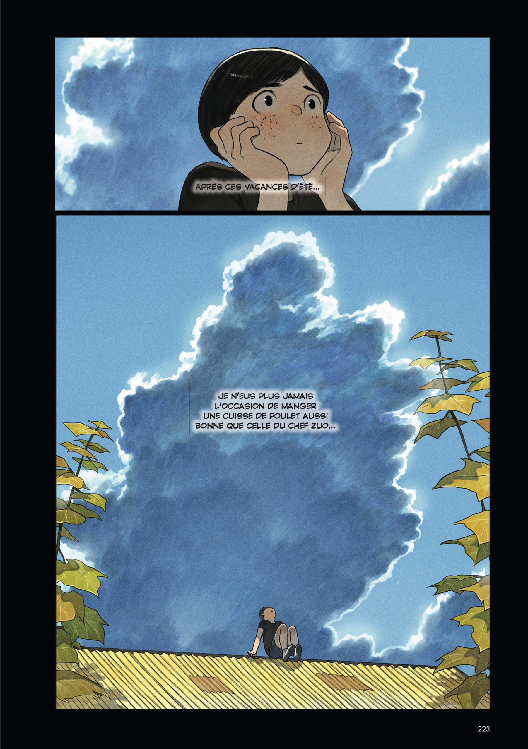 Extrait de la bande dessinée "Un dernier soir à Pékin", scénario et dessin Golo Zhao, Glénat. (Copyright : Glénat)