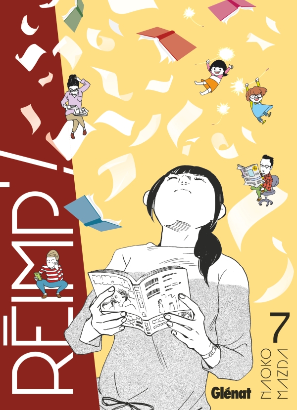 Couverture de la bande dessinée "Réimp’, tome 7", scénario et dessin Naoko Mazda, Glénat Manga. (Crédit : Glénat Manga)