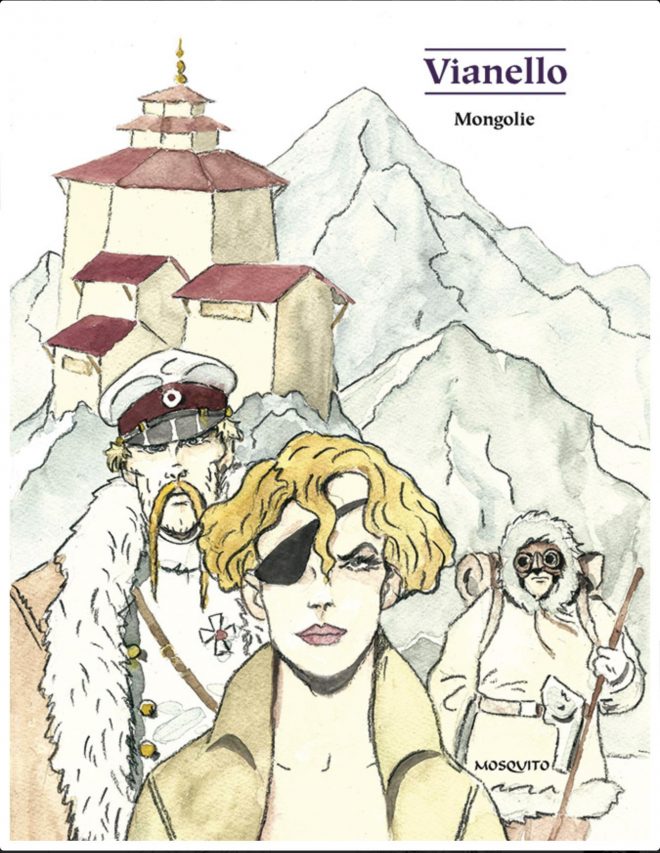 Couverture de la bande dessinée "Mongolie", scénario et dessin Lele Vianello, Mosquito. (Crédit : Mosquito)