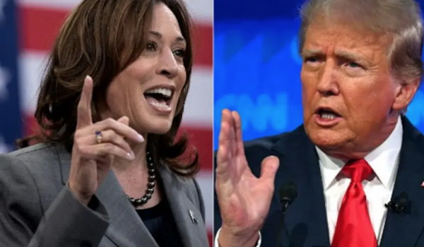 La candidate démocrate à l'élection présidentielle américaine Kamala Harris et son adversaire républicain Donald Trump. (Source : NDTV)