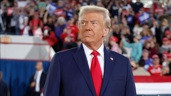Donald Trump, lors de son discours de victoire après sa réélection à la présidence des États-Unis, le 5 novembre 2024. (Source : CBS)