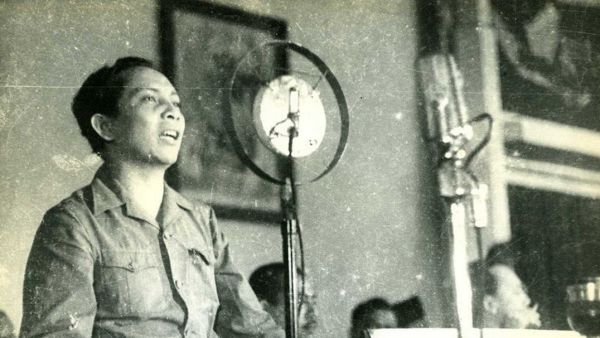 Sutan Sjahrir lors de la session plénière du Comité national central indonésien (KNIP), à Malang sur l'île de Java, en 1947. (Source : VOI)
