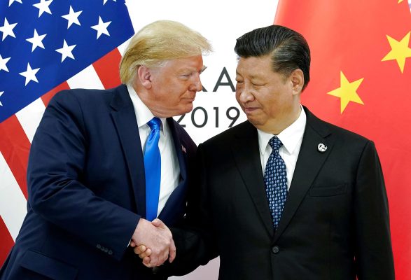 Les deux présidents Donald Trump et Xi Jinping à l'issue d'un sommet le 9 novembre 2017 (Droits Réservés)