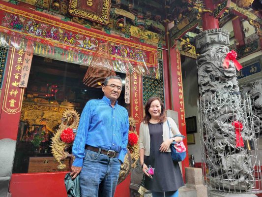 Yu Fu et sa femme Chen Wen-shu.