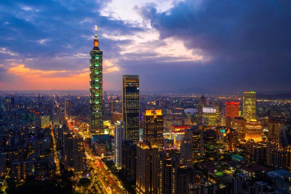 La ville de Taipei, capitale de Taïwan.