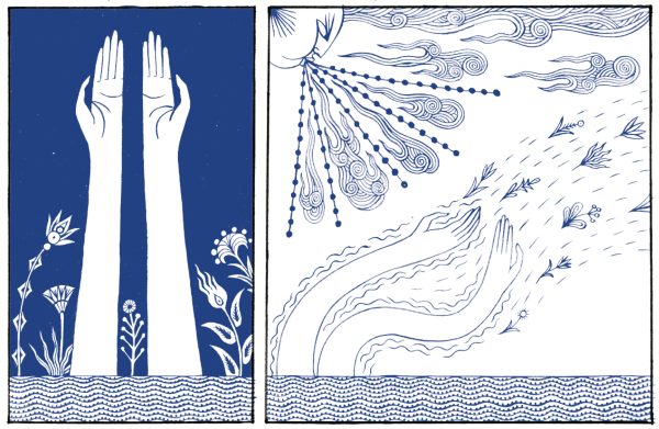 Image extraite de Hazara blues, scénario Reza Sahibdad, dessin Yann Damezin, Sarbacane (crédit Sarbacane).