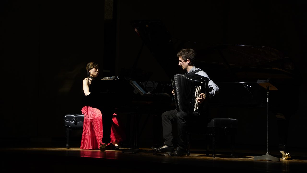 Marina Saiki et Julien Beautemps en concert. DR.