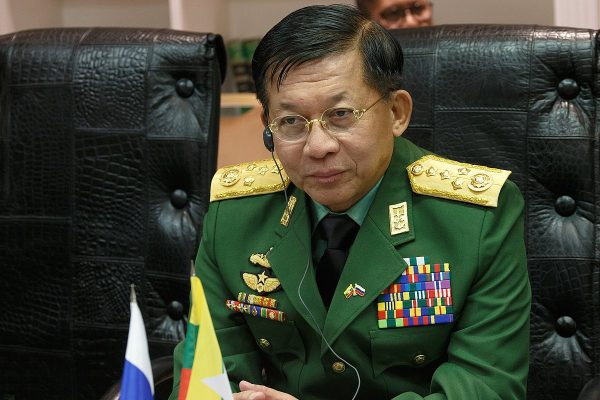Le général Min Aung Hlaing, chef de la junte birmane. Source : Wikimedias commons. DR.