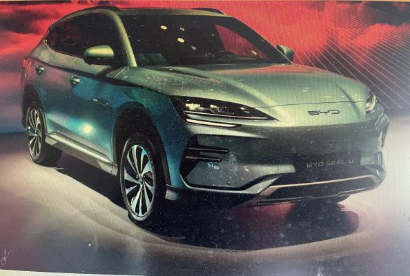 Le Seal U, un des derniers modèles commercialisés par BYD en Europe. © Matti Blume.
